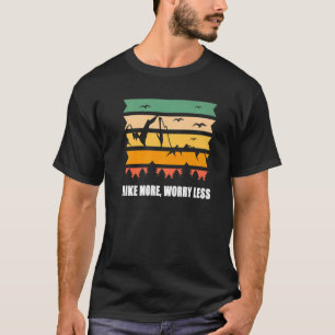 Vintage Hike More Worry Less Outdoor Camping N Hik T-Shirt