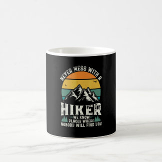 Vintage Hiking Shirt Men Hiker Outdoor Retro Campe Coffee Mug