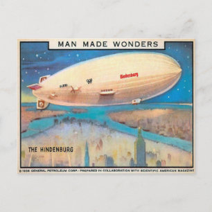 Vintage Hindenburg Postcard