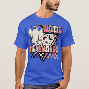 Vintage Hippie Halloween Ghost Boo Spooky Hallowee T-Shirt