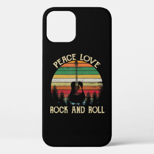 Vintage Hippie Van Flower Bus Peace Love iPhone 12 Pro Case