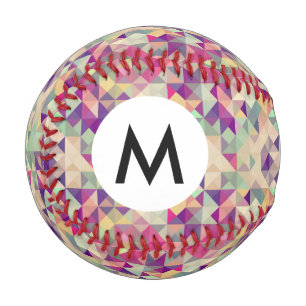 Vintage Hipsters Geometric Pattern. Baseball