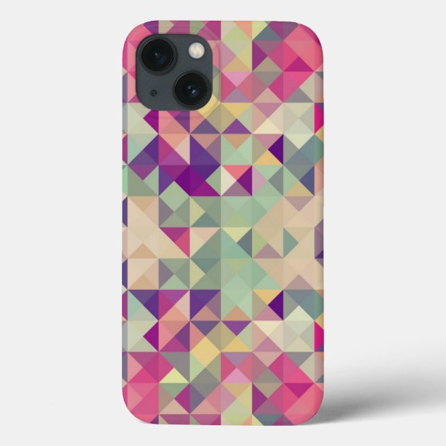 Vintage Hipsters Geometric Pattern. Case-Mate iPhone Case (Back)