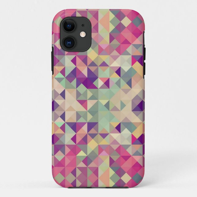 Vintage Hipsters Geometric Pattern. Case-Mate iPhone Case (Back)