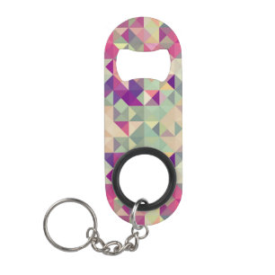 Vintage Hipsters Geometric Pattern. Mini Bottle Opener