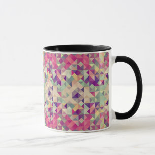 Vintage Hipsters Geometric Pattern. Mug