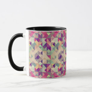 Vintage Hipsters Geometric Pattern. Mug