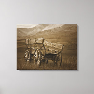 Vintage Historical Wagon #3 Canvas Wall Art