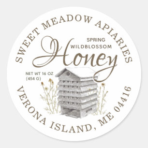 Vintage Hive Spring Honey  Classic Round Sticker