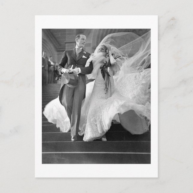 Vintage Hochzeit Postcard (Front)
