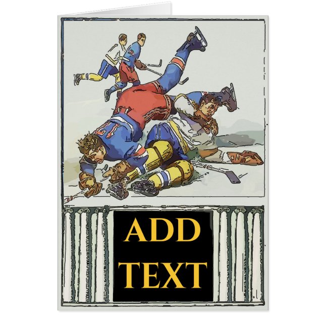 Vintage Hockey Game edit text (Front)