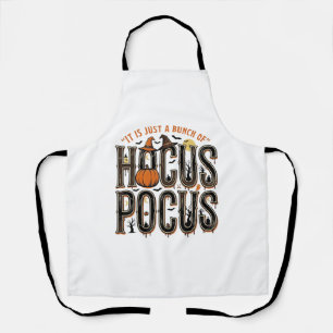 Vintage Hocus Pocus Halloween Pumpkin Shirt Design Apron