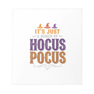 Vintage Hocus Pocus Halloween Typography Design_1 Notepad