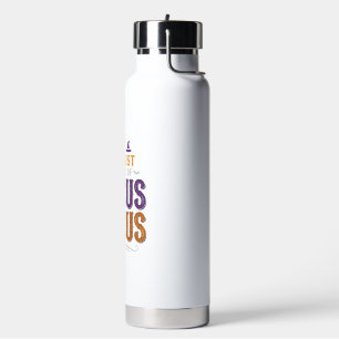 Vintage Hocus Pocus Halloween Typography Design_1 Water Bottle