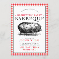 Vintage Hog Picnic Style | Graduation Barbecue