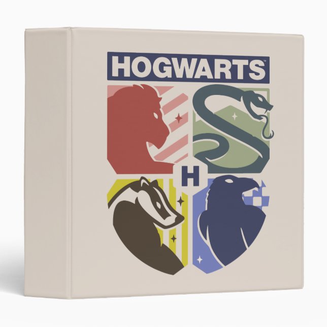 Vintage HOGWARTS™ Stamped Crest Binder (Front/Spine)