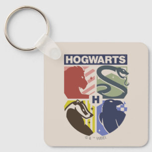 Vintage HOGWARTS™ Stamped Crest Keychain