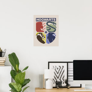 Vintage HOGWARTS™ Stamped Crest Poster
