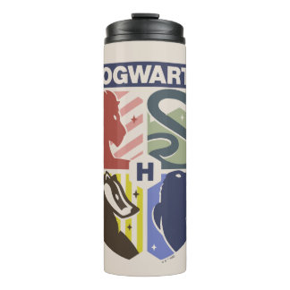 Vintage HOGWARTS™ Stamped Crest Thermal Tumbler