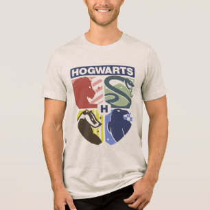 Vintage HOGWARTS™ Stamped Crest Tri-Blend Shirt