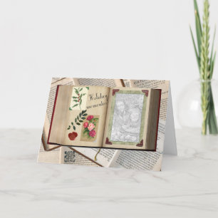 Vintage Holiday Album with Your Photo