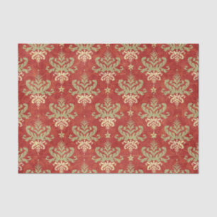 vintage Holiday Christmas patterns Tissue Paper