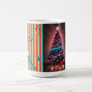 Vintage Holiday Collage Design Coffee Mug