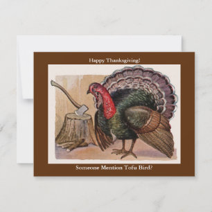 Vintage Holiday Someone Mention Tofu Bird, ZPR Card