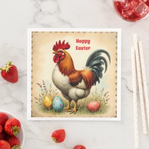 Vintage Holiday Trendy Easter Collection Napkin