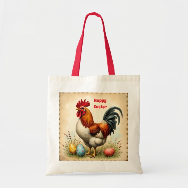 Vintage Holiday Trendy Easter Collection Tote Bag (Front)