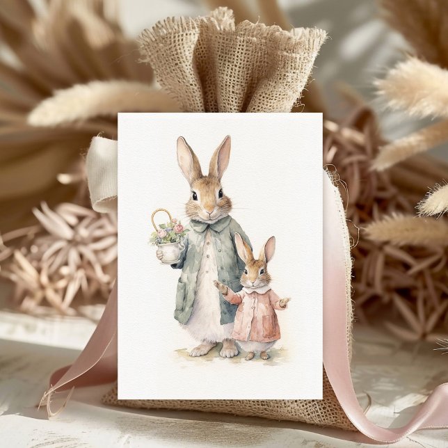 Vintage Holidays Bunny Holiday Postcard (Creator Uploaded)