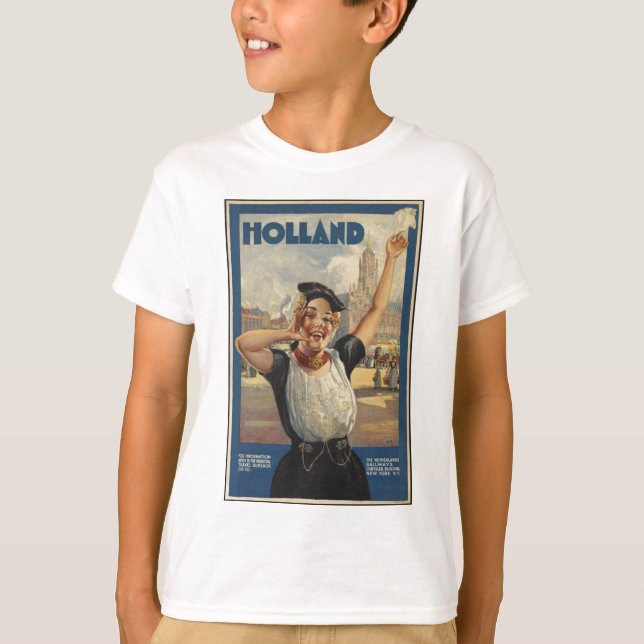 Vintage Holland Air Travel T-Shirt (Front)