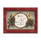 Vintage Holly and Candles Christmas Postcard