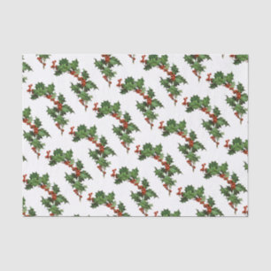 Vintage Holly Tissue Paper