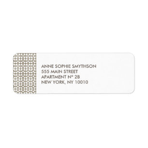 Vintage Hollywood Return Address Label