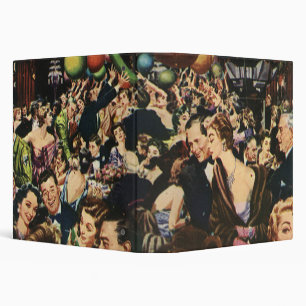 Vintage Hollywood Theme Fancy Party with Balloons Binder
