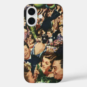 Vintage Hollywood Theme Fancy Party with Balloons iPhone 16 Case