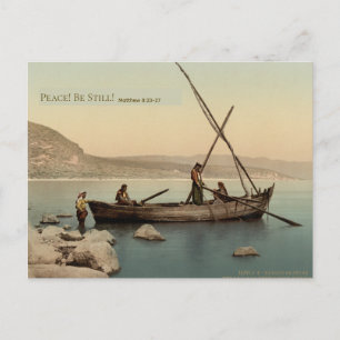 Vintage Holy Land Bible Christmas Postcard