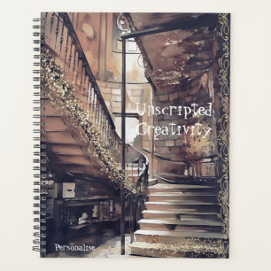 Vintage Home Positive Creativity Quote Journal Planner
