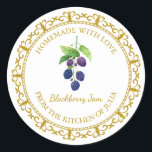 Vintage Homemade Blackberry Jam Label l White<br><div class="desc">Special for you!</div>