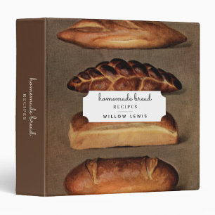 Vintage Homemade Bread Recipe Family Cookbook  Binder