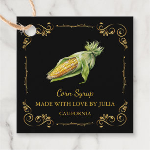 Vintage Homemade Corn Syrup Square Hang Tag