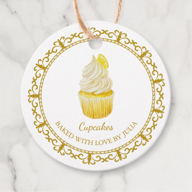 Vintage Homemade Cupcakes Hang Tag (Front)