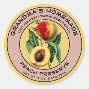 Vintage Homemade Fruit Label Template