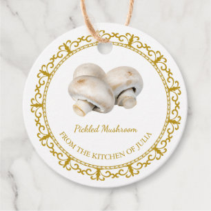 Vintage Homemade Mushroom Pickle Hang Tag