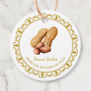 Vintage Homemade Peanut Butter Hang Tag l White