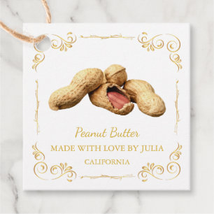 Vintage Homemade Peanut Butter Square Hang Tag