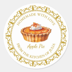 Vintage Homemade Pie Label l White