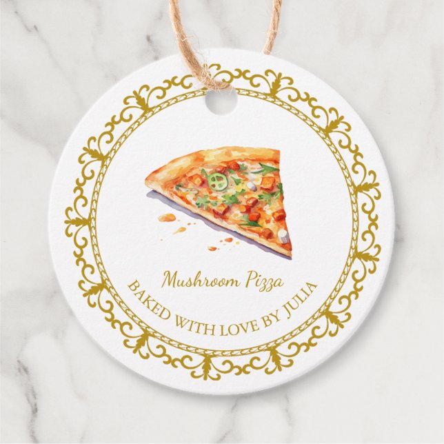 Vintage Homemade Pizza Hang Tag (Front)
