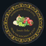 Vintage Homemade Tomato Salsa Label l Black<br><div class="desc">Special for you!</div>